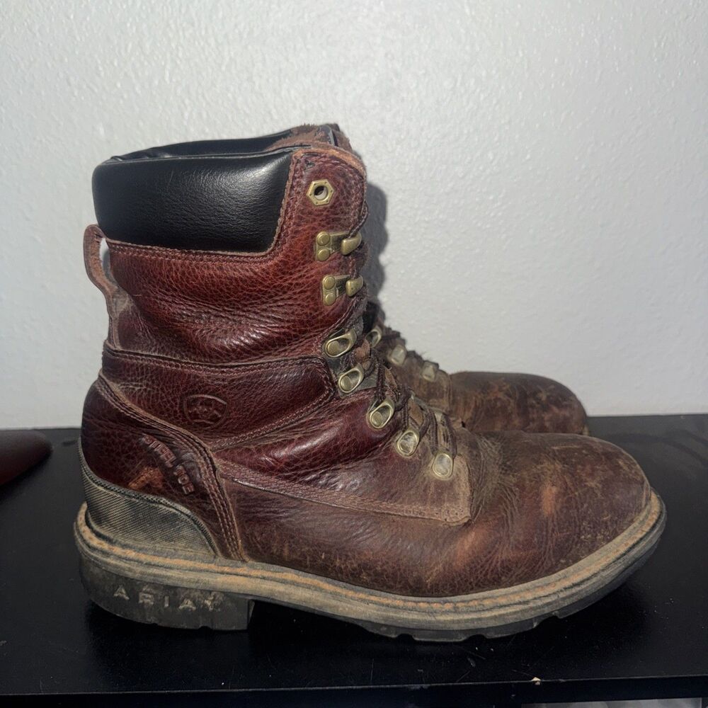 Ariat Cobalt XR Hermosa Mens 11 D Work Lace Up Boots Brown Leather Steel Toe